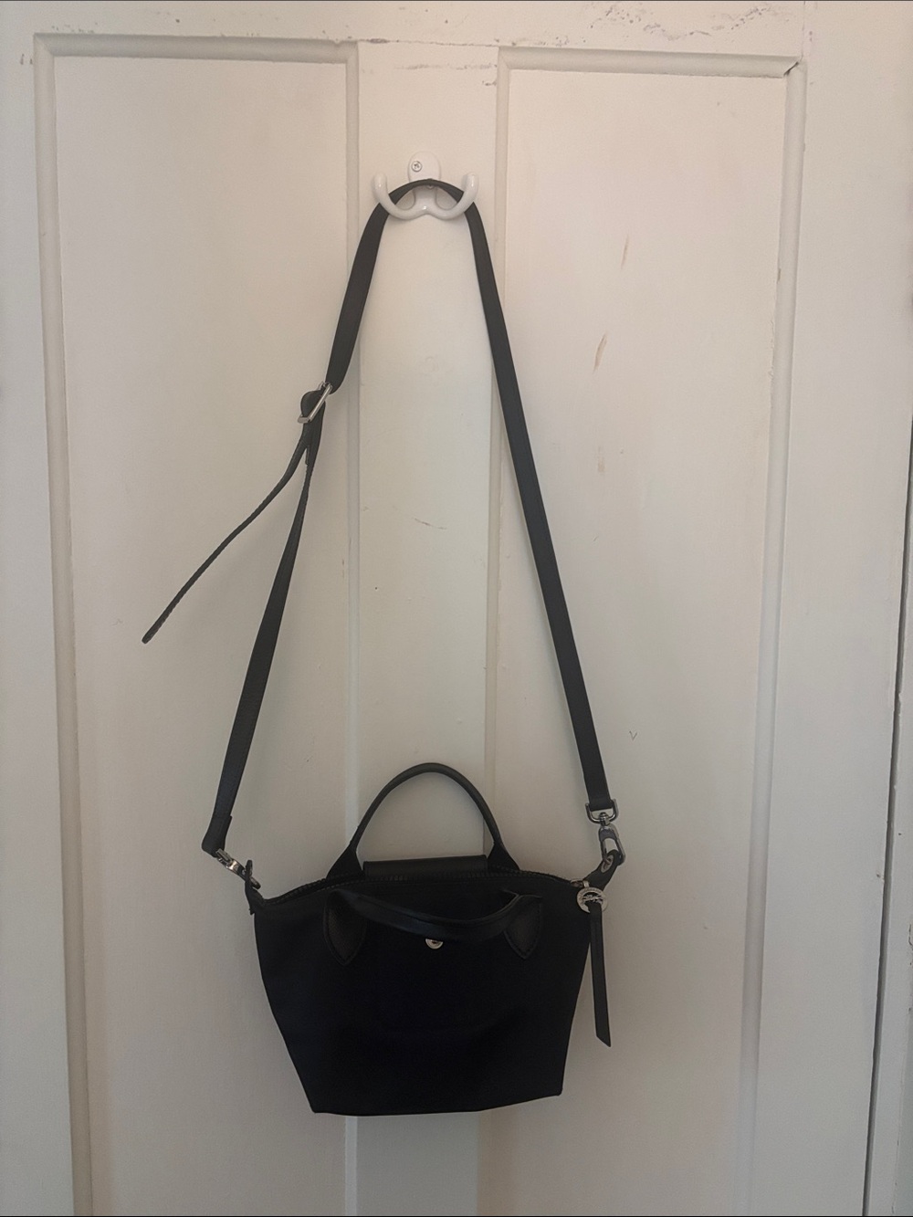 Longchamp Pliage Black Top-Handle Crossbody Bag - Picture 5 of 10